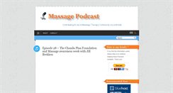 Desktop Screenshot of massagepodcast.com